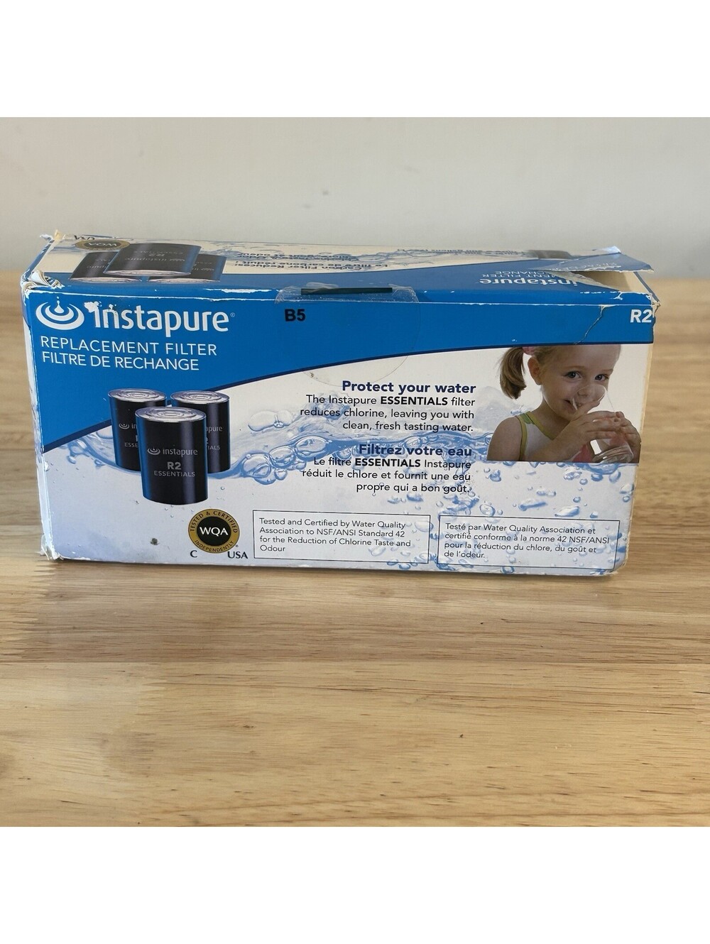 Instapure Water Filter R2 For F-2U F2 F5 Box of 3 Replacement Faucet Filters NEW